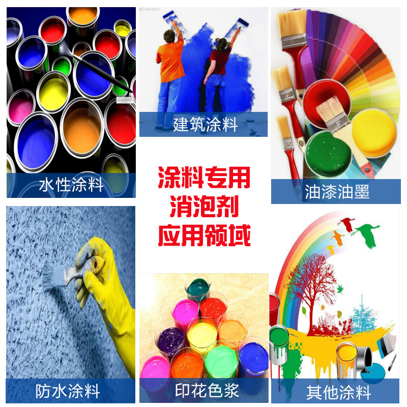 （圖：水性消泡劑在涂料中運用）